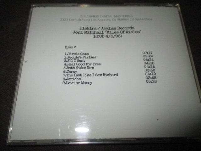 洋楽 joni mitchell miles of aisle VERY RARE!!
