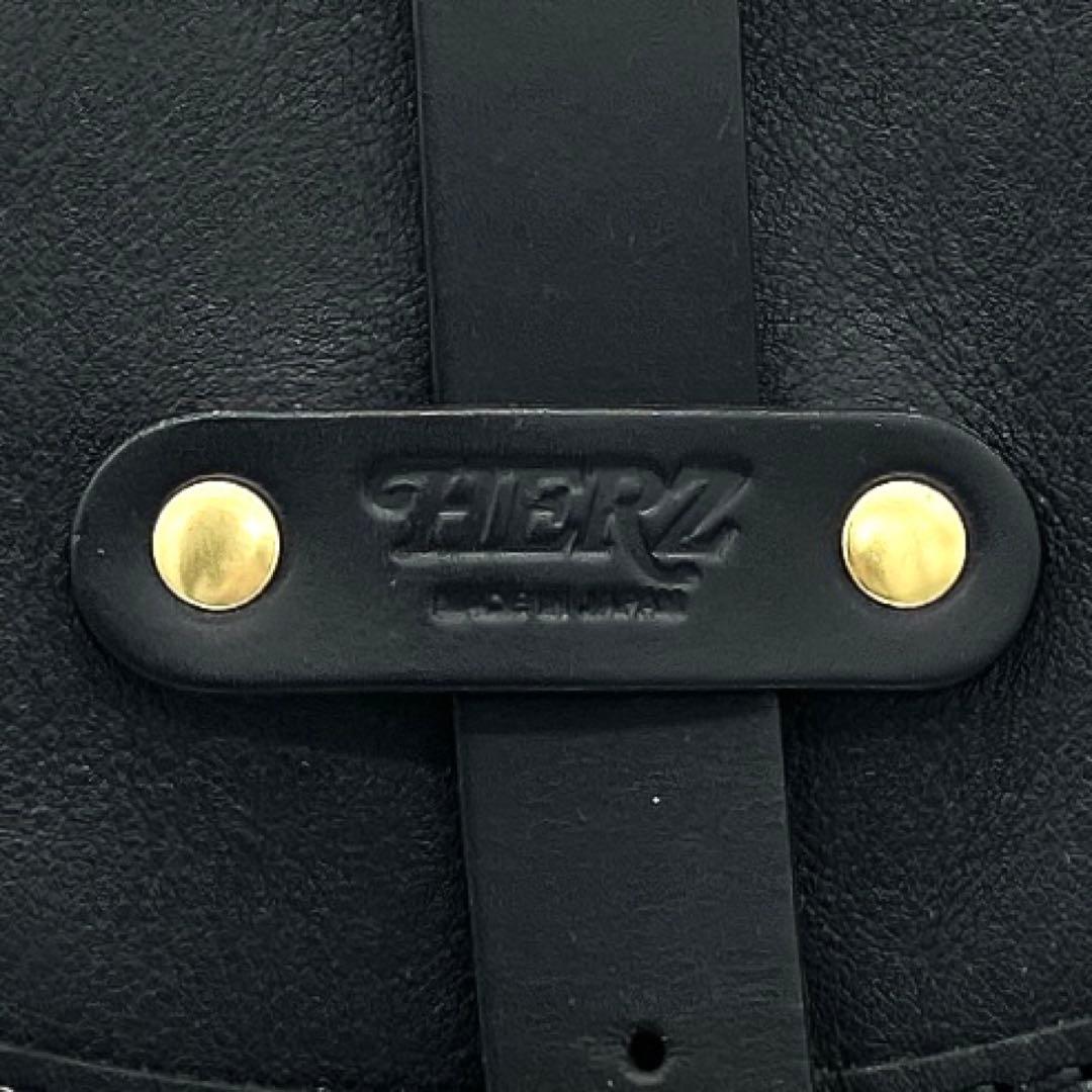 【HERZ】リュック　1本ベルト　レザー　ブラック　A4