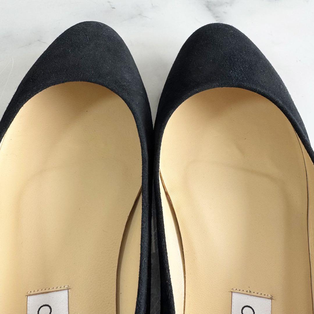 JIMMY CHOO ジミーチュウJESSIE FLAT スエード 黒 38.5