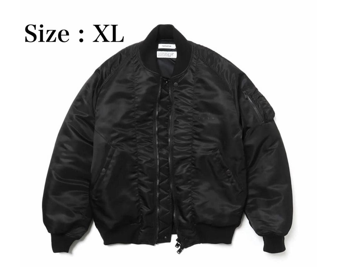 新品 nonnative fragment MA-1 black XLサイズ