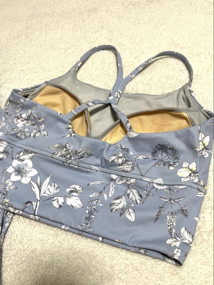 [SUKARA]ボタニカル柄☆ヨガウェア上下2点セット