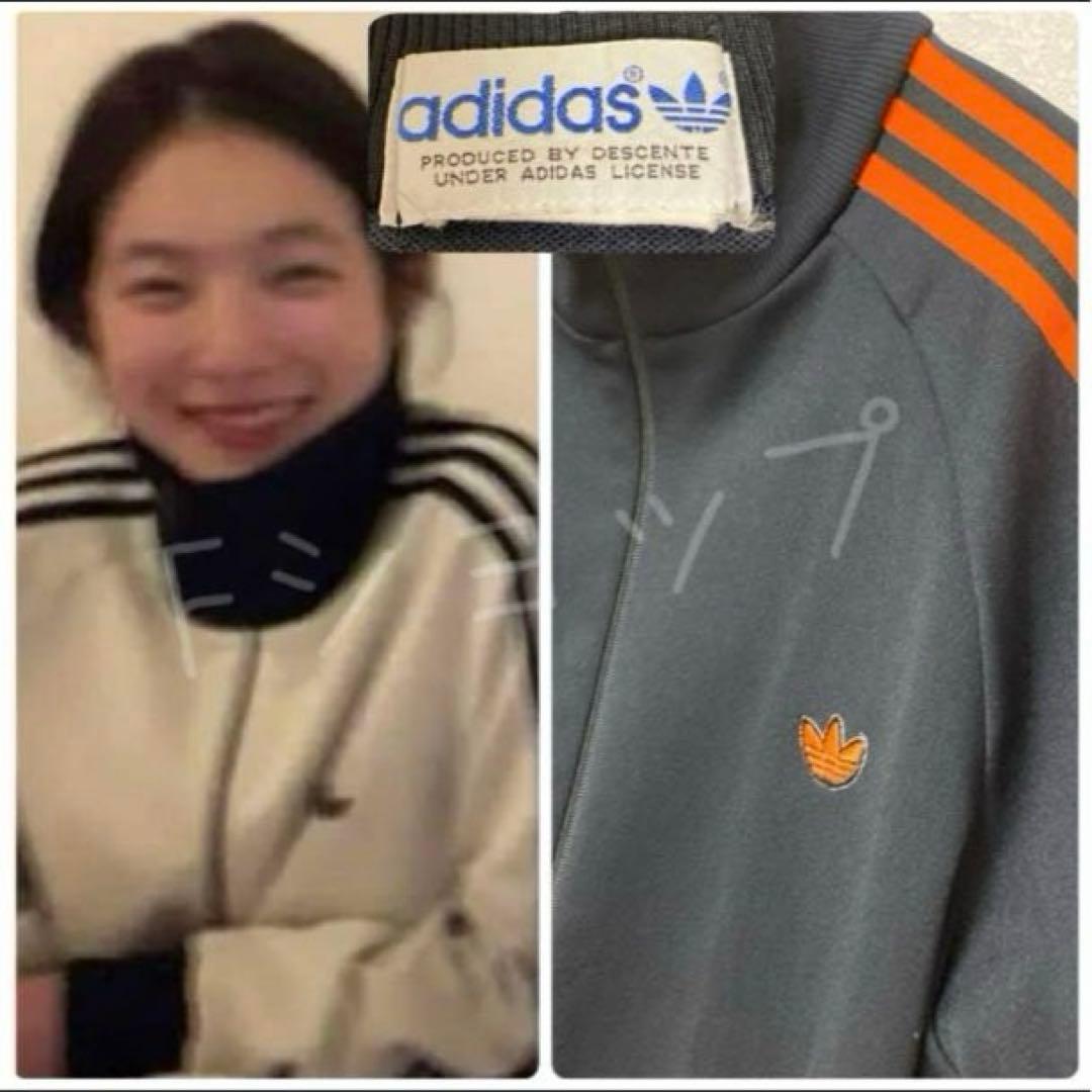 極美品80s adidasジャージトラックジャケットデサントビンテージあいみょん