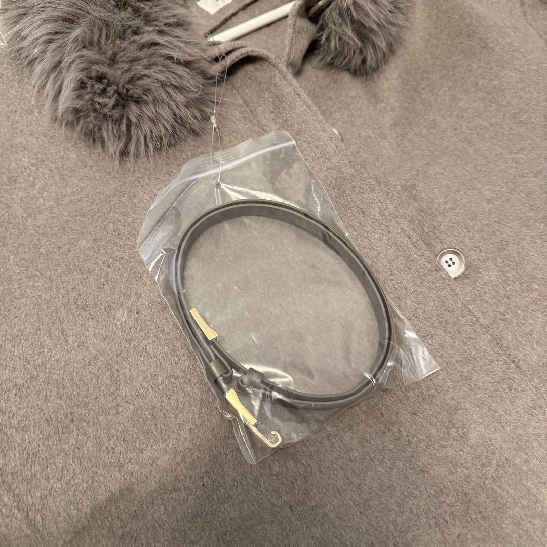 スナイデル　snidel ファー付きミドルケープコート