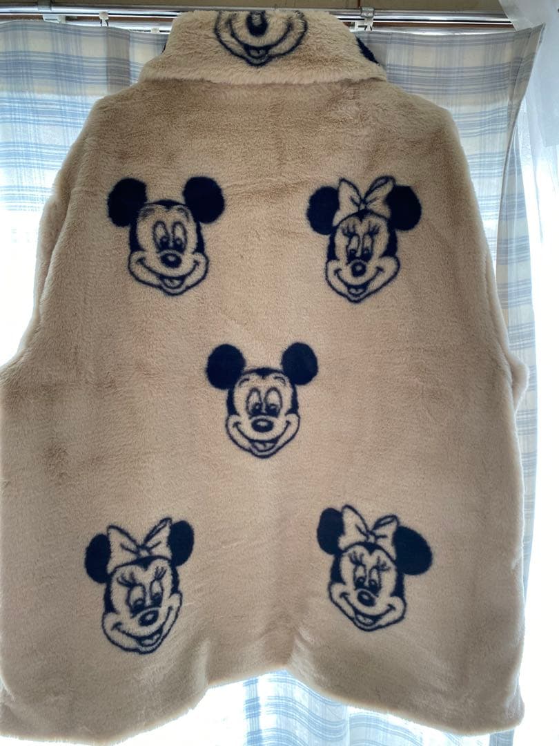 USディズニーストア/ミッキーミニーフェイクファーJK/XLサイズ女性