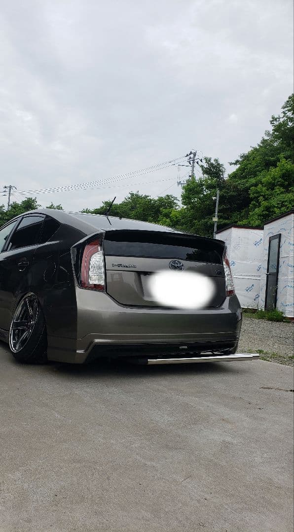 プリウス30 リアピース　ストレート　マフラー