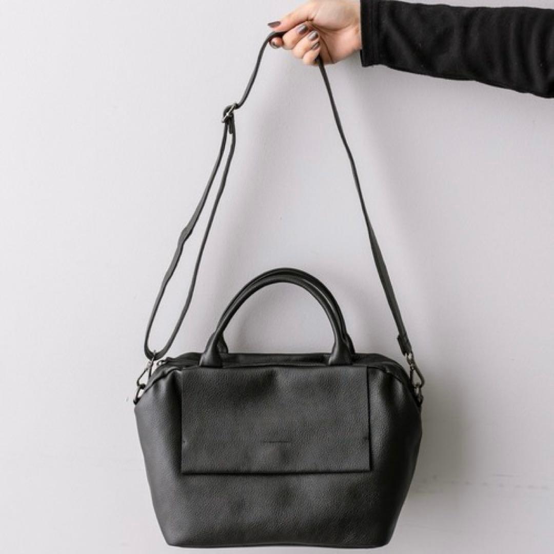 美品ear PAPILLONNERイアパピヨネ本革レザーフラップ2WAYバッグS