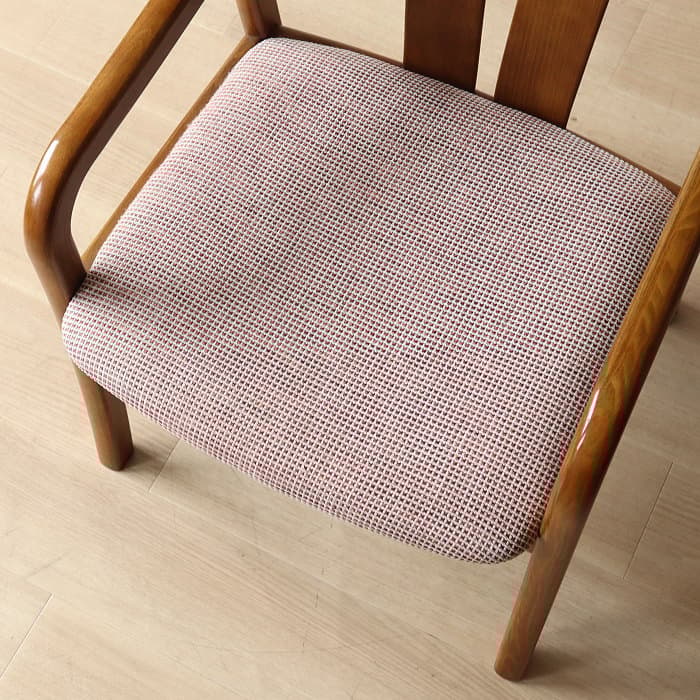 オールド カリモク アームチェア レトロ 肘付イス ②