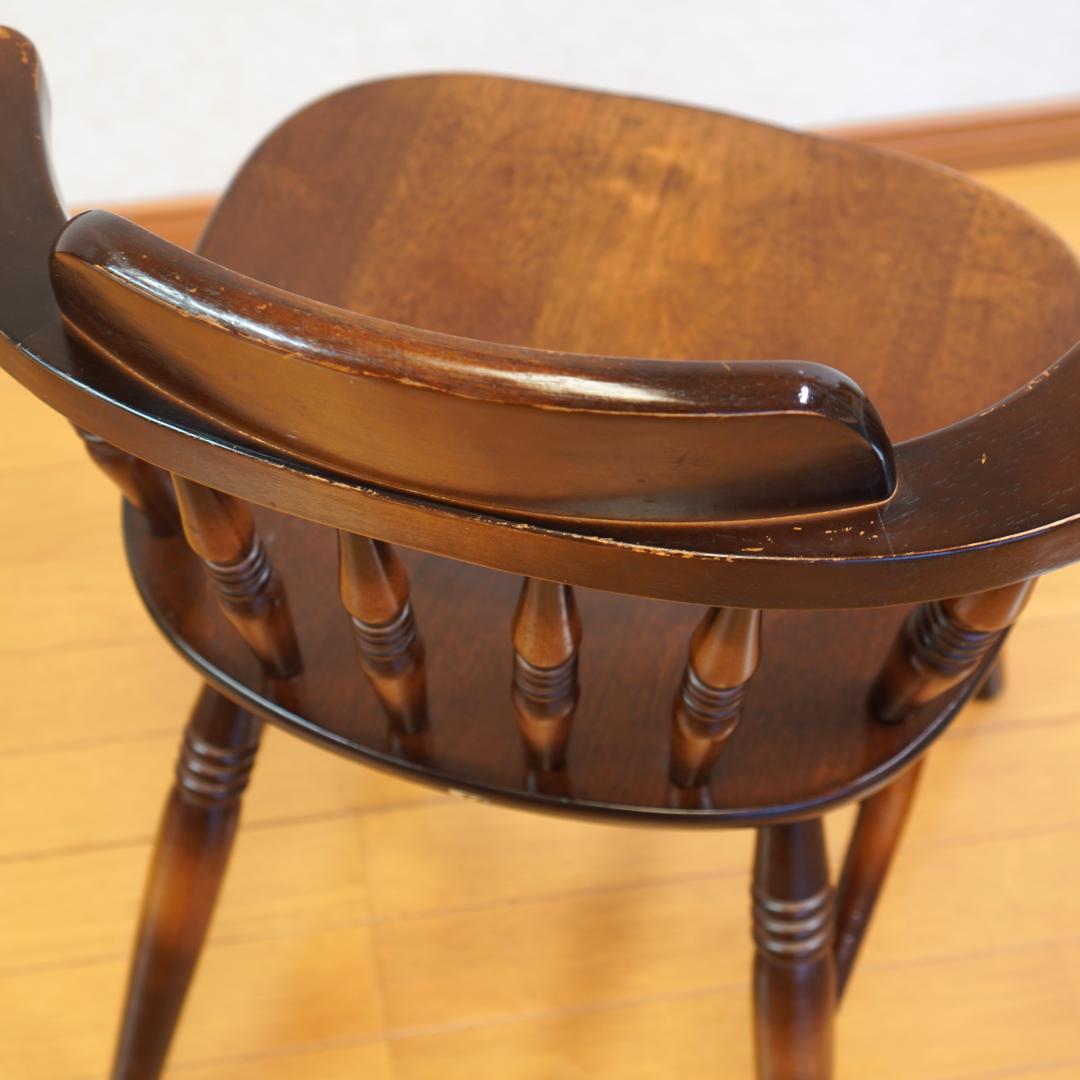 飛騨産業 キツツキマーク ウィンザーチェア アームチェア 木製 アンティーク　2