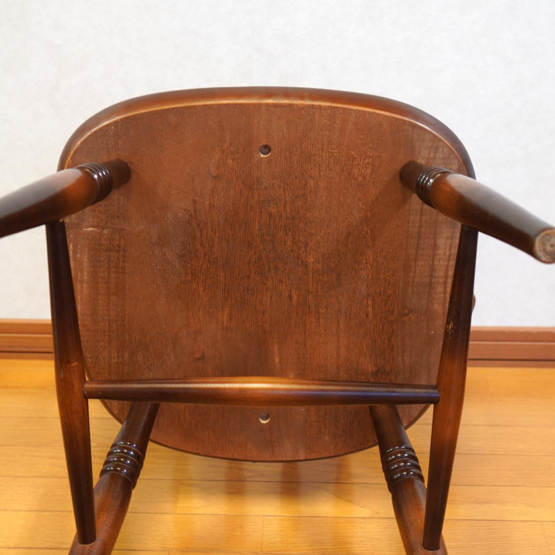 飛騨産業 キツツキマーク ウィンザーチェア アームチェア 木製 アンティーク　2