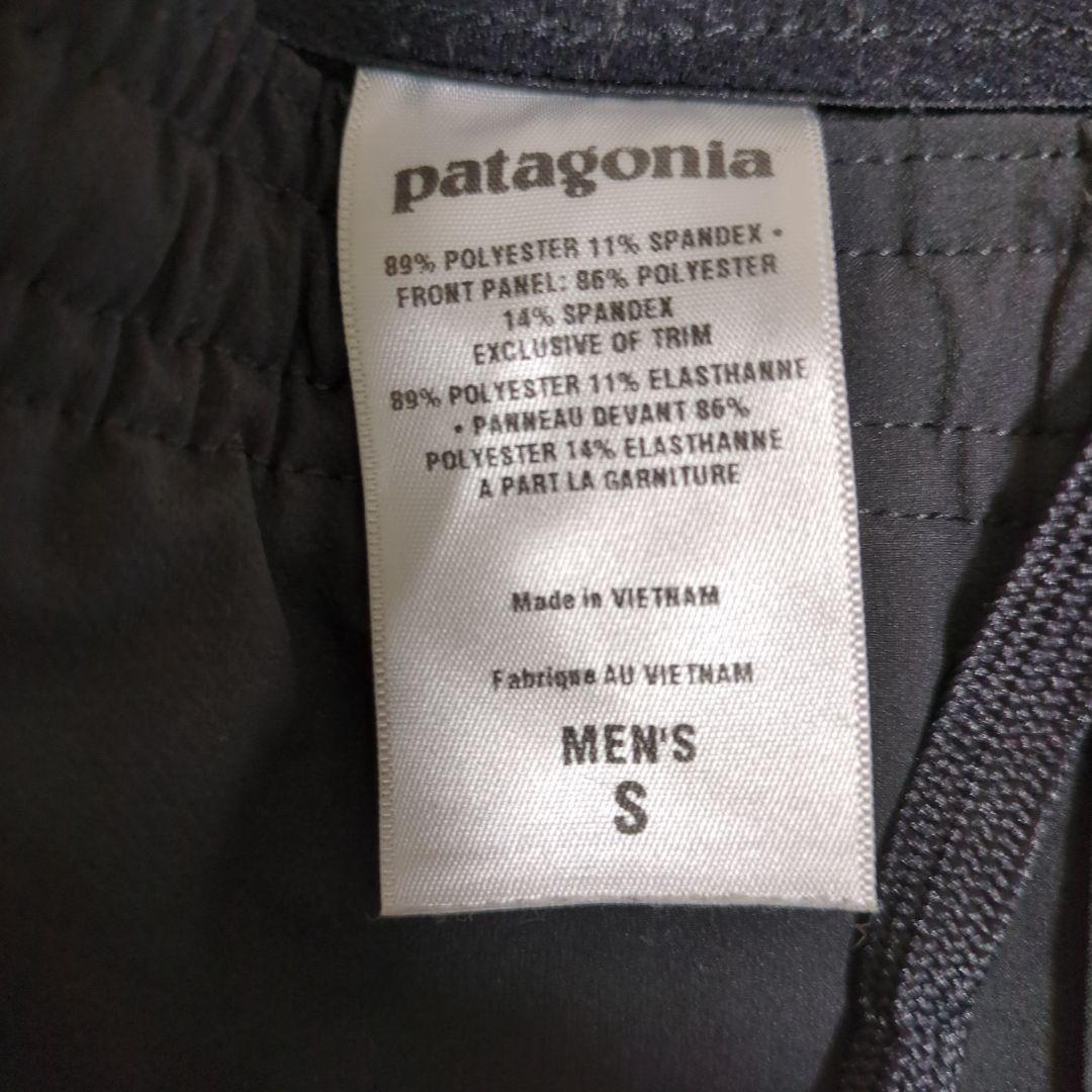 patagonia ブラックパンツ ウエストゴム