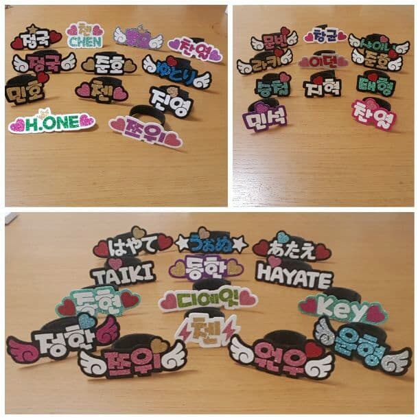 ネームプレート(ブローチ、ペン用ラ制作可/2コ―100円、4コ以上―200円割引