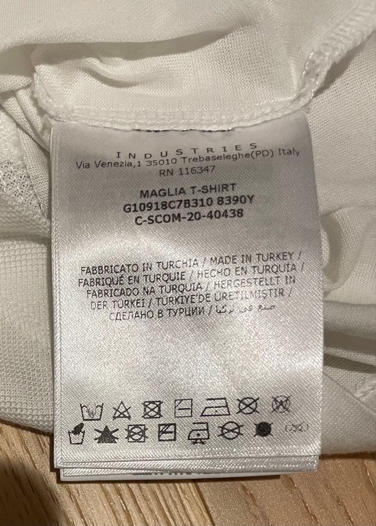 ひ*ゃ様 MONCLER モンクレール ホワイト Tシャツ Ｓ