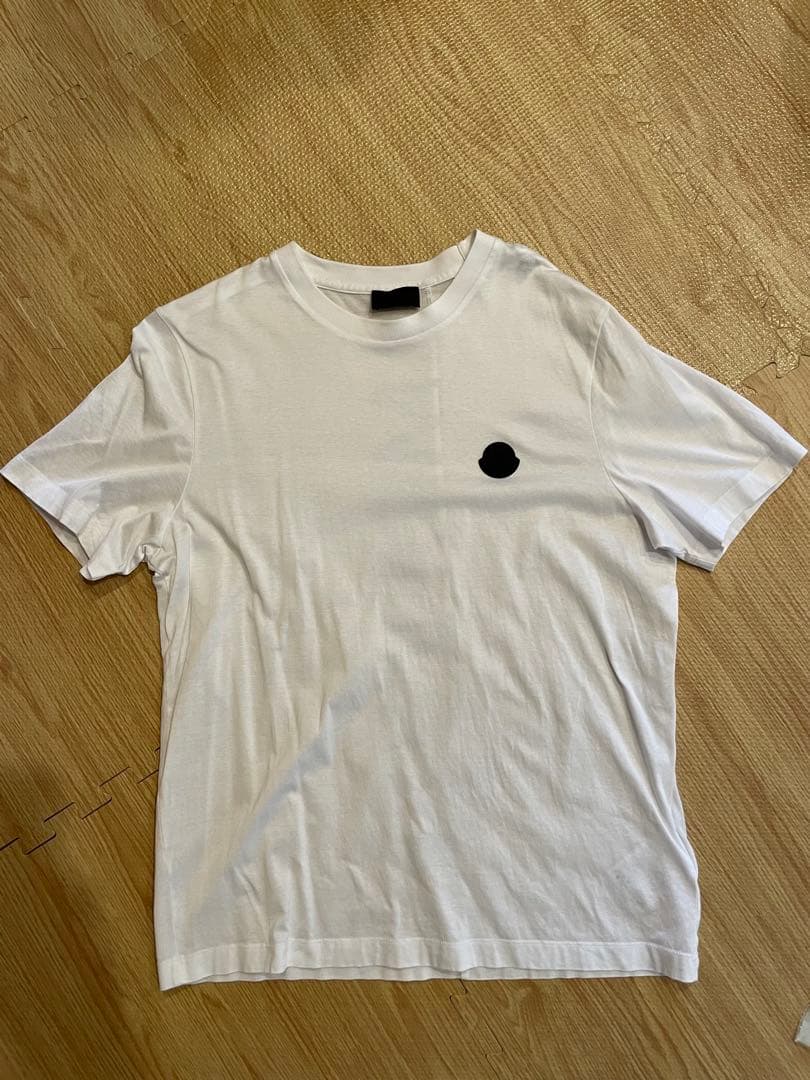 ひ*ゃ様 MONCLER モンクレール ホワイト Tシャツ Ｓ