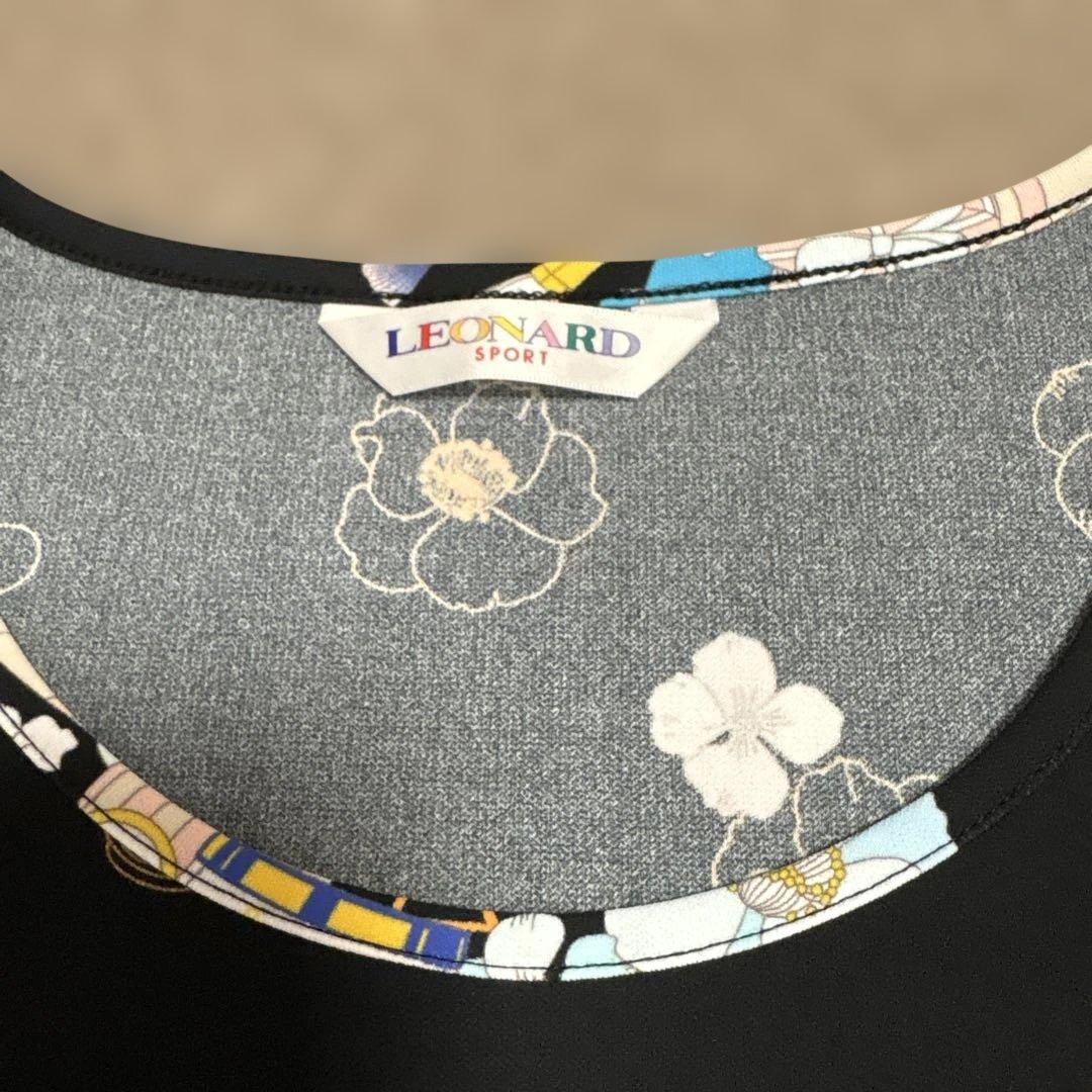 LEONARD フラワー プリント 半袖Tシャツ