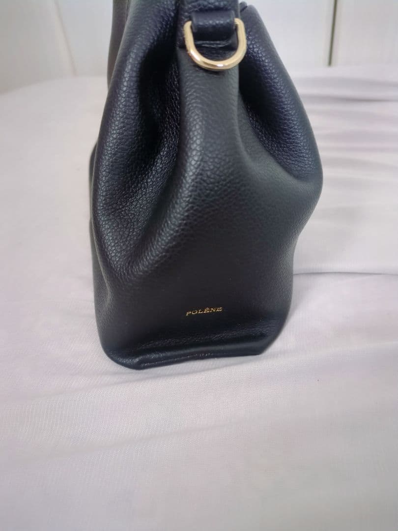 POLÈNE ポレーヌ ヌメロミニバッグ 2way ショルダー ハンド ブラック