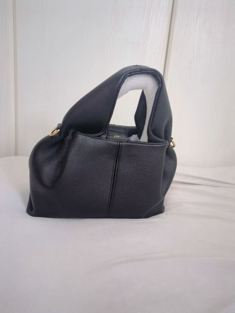 POLÈNE ポレーヌ ヌメロミニバッグ 2way ショルダー ハンド ブラック