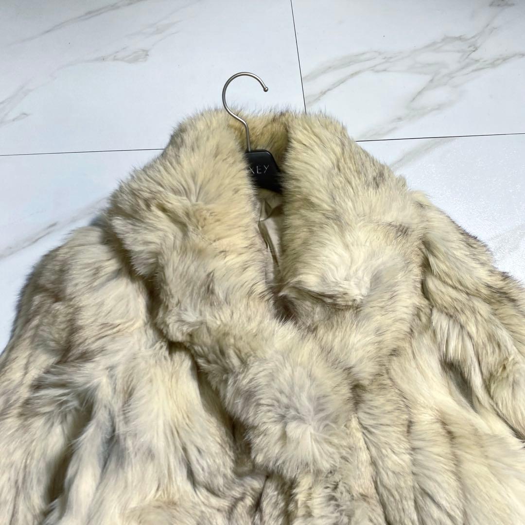金サガ サガフォックス 金タグ ファーコート 女優襟　肉厚 高級毛皮 入手困難