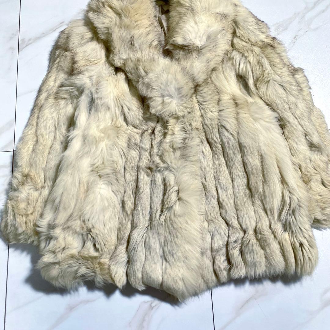 金サガ サガフォックス 金タグ ファーコート 女優襟　肉厚 高級毛皮 入手困難