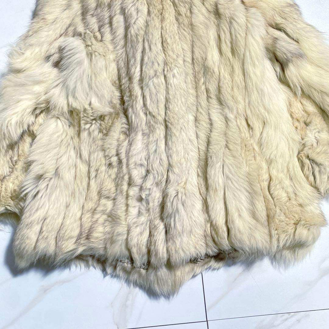 金サガ サガフォックス 金タグ ファーコート 女優襟　肉厚 高級毛皮 入手困難