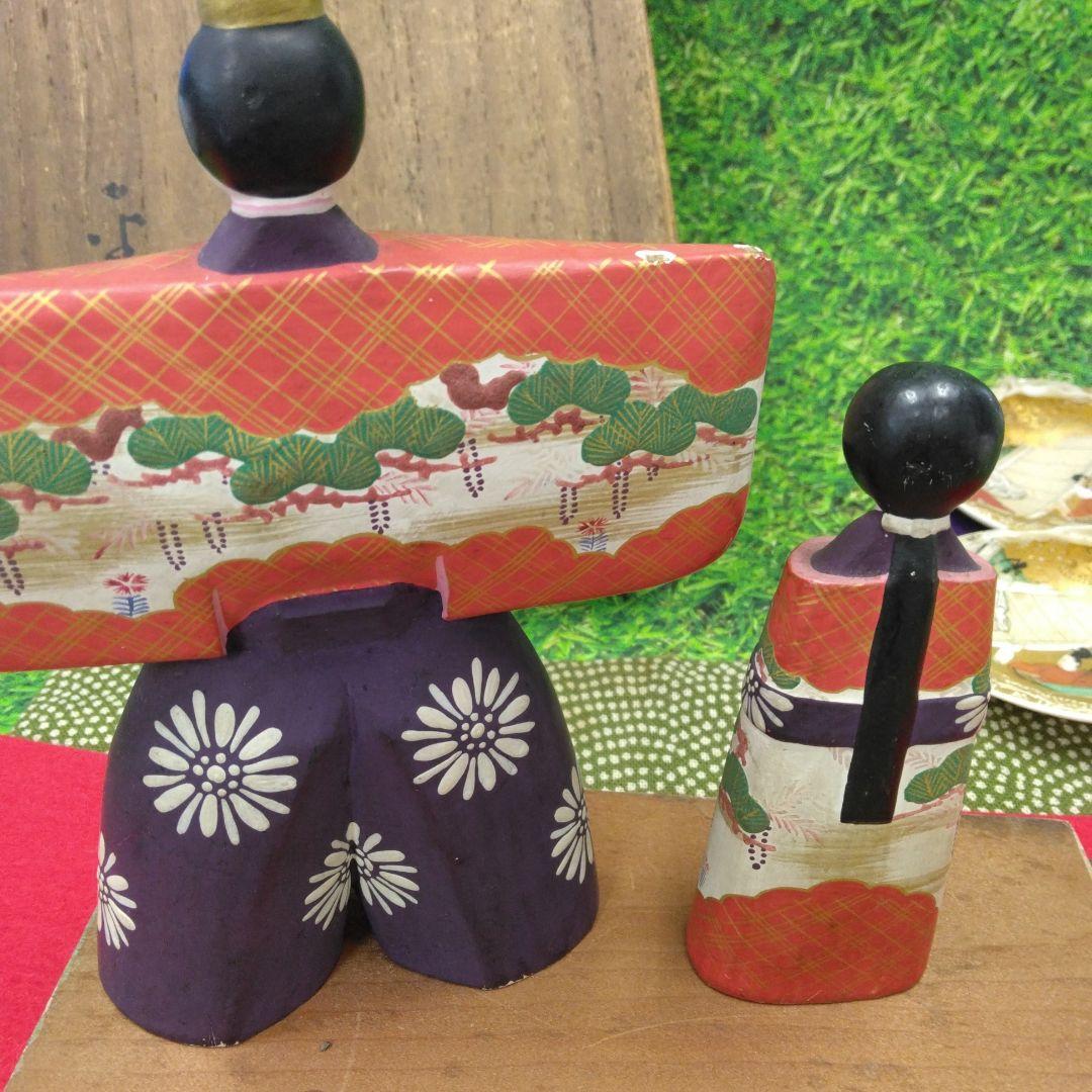 こ*こ様 最終値下げ！雛人形　木彫り雛と、貝合わせ
