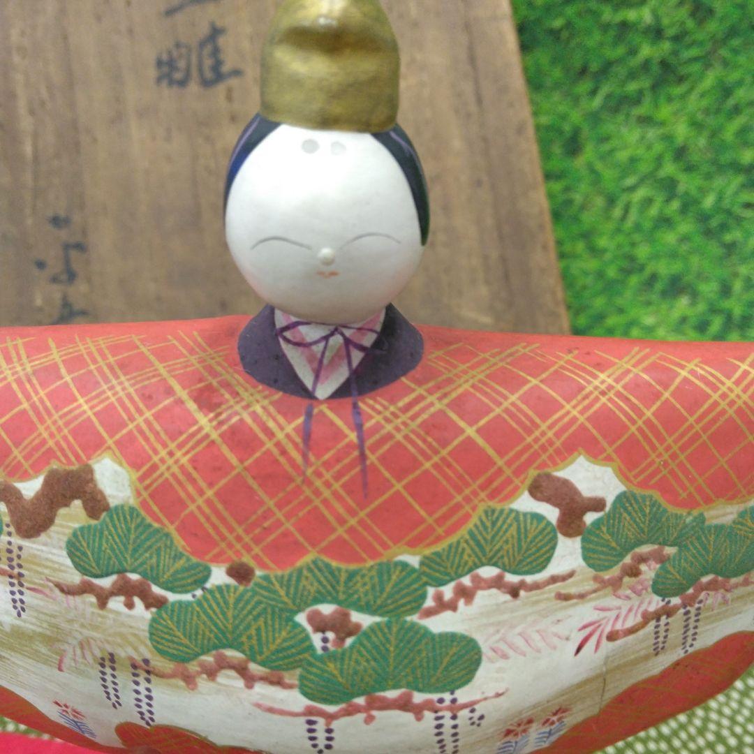 こ*こ様 最終値下げ！雛人形　木彫り雛と、貝合わせ