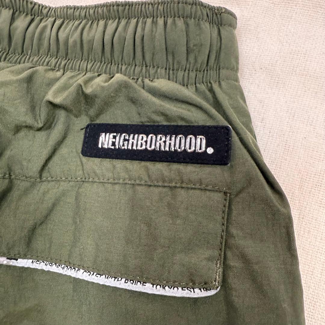 NEIGHBORHOOD WAVES ナイロン トラックパンツ カーキ 緑 S