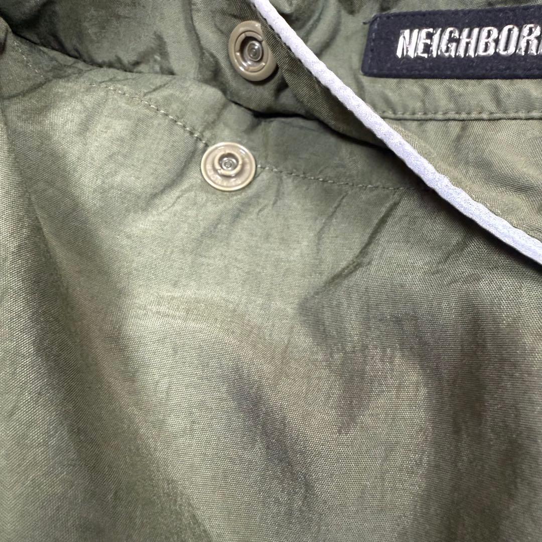 NEIGHBORHOOD WAVES ナイロン トラックパンツ カーキ 緑 S