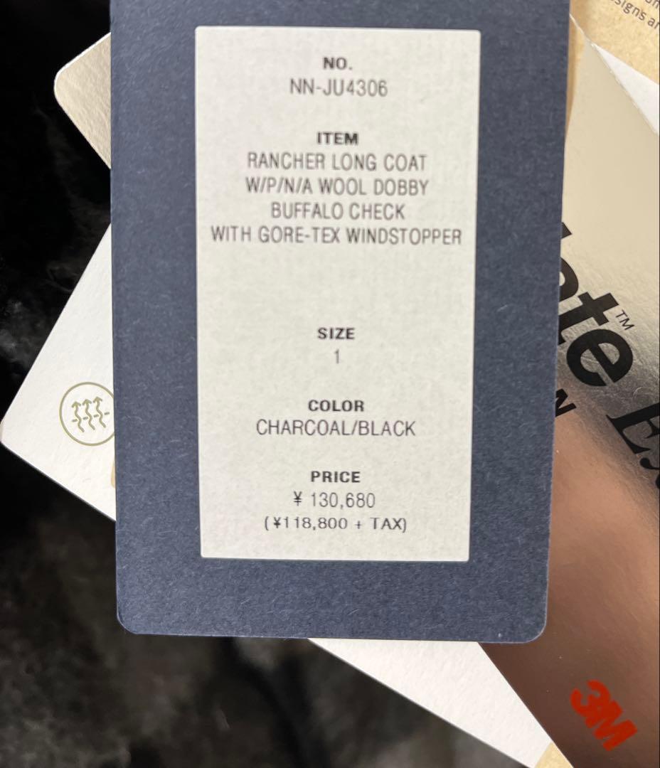 新品 23AW nonnative RANCHER LONG COAT サイズ1