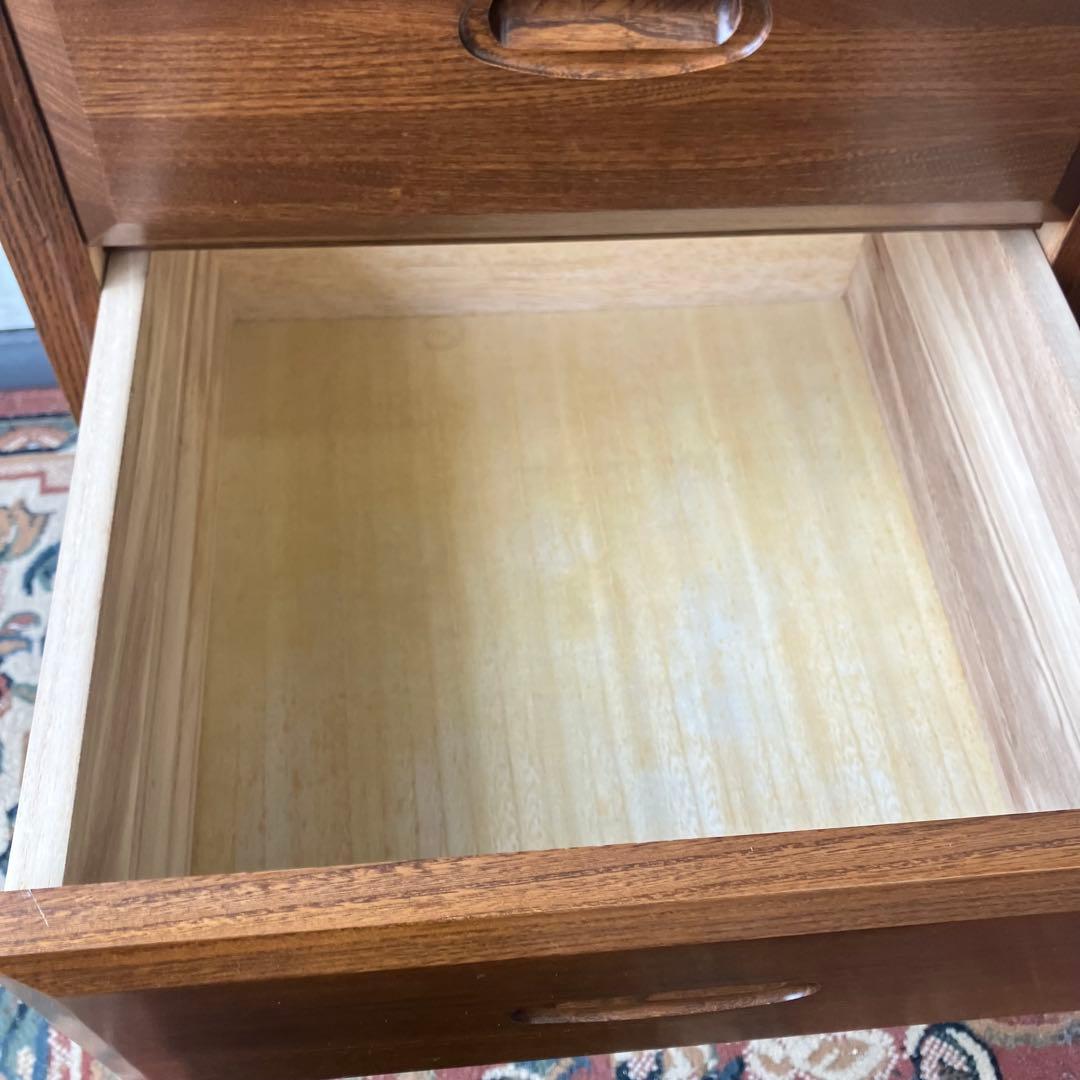 昭和レトロ 喜多製作所 古家具 木製チェスト 4段 箪笥 タンス ヴィンテージ