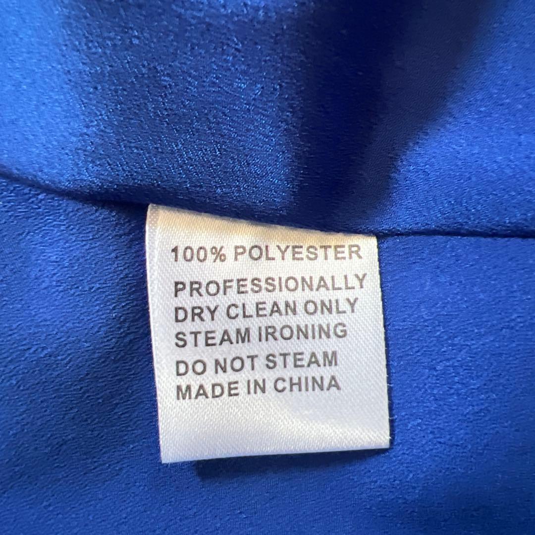 エルケイ　銀座クチュール　ブルーハイネックマキシドレス