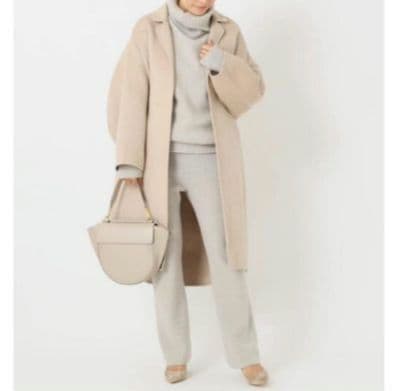 【専用】美品☆　ドゥーズィエムクラス　ウールアンゴラリバーコート