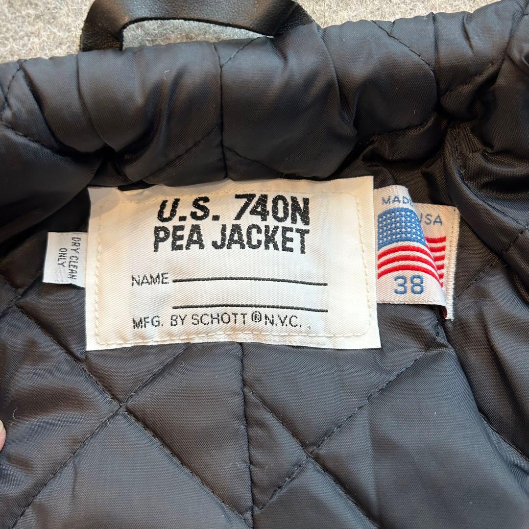 【レアカラー】Schott ショットU.S. 740N アメリカ製　ピーコート