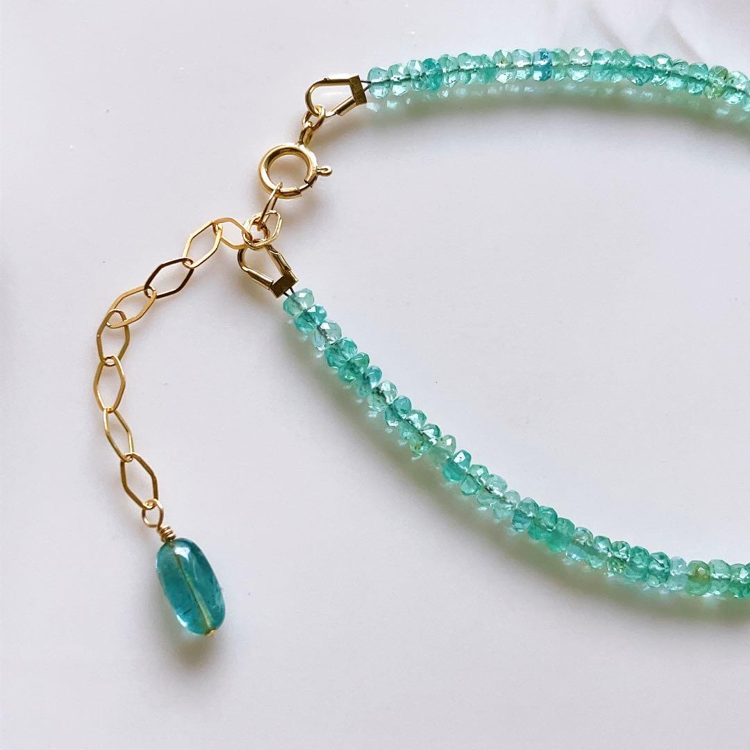 希少✧高品質✧ザンビア産エメラルドブレスレット✧14kgf