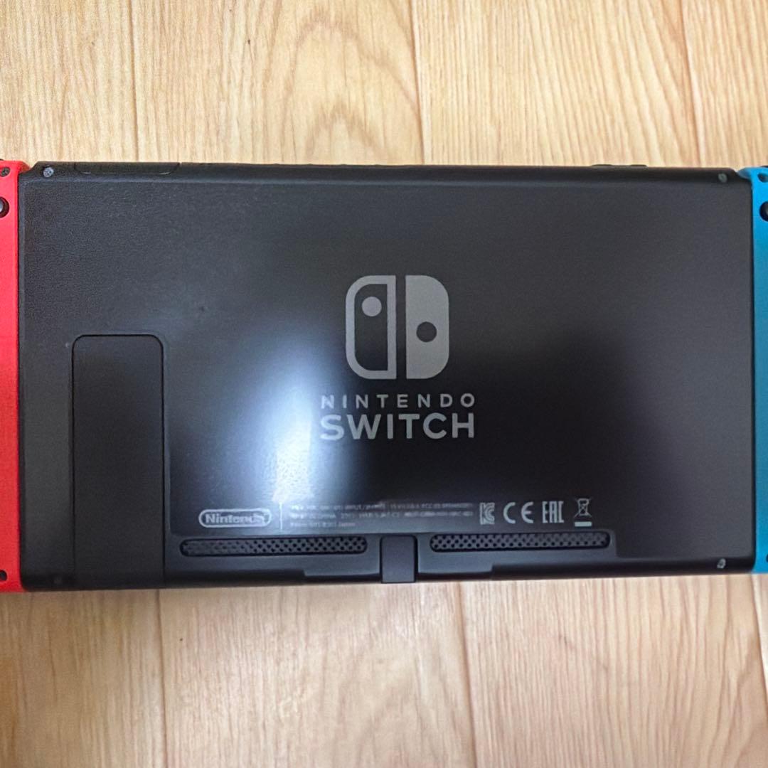 【64GマイクロSDカード付】Nintendo Switch 青/赤（ドック無)