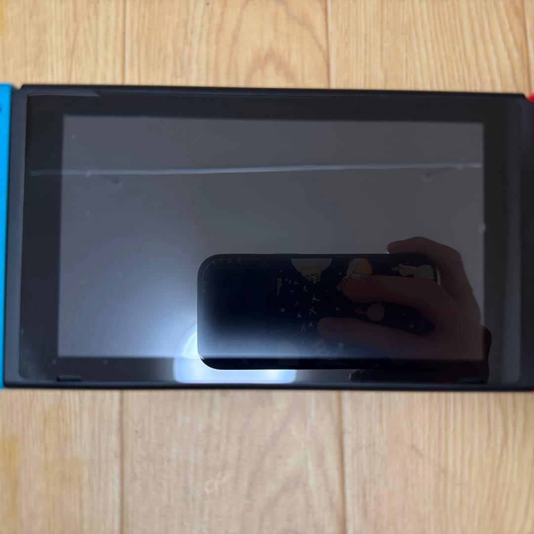 【64GマイクロSDカード付】Nintendo Switch 青/赤（ドック無)