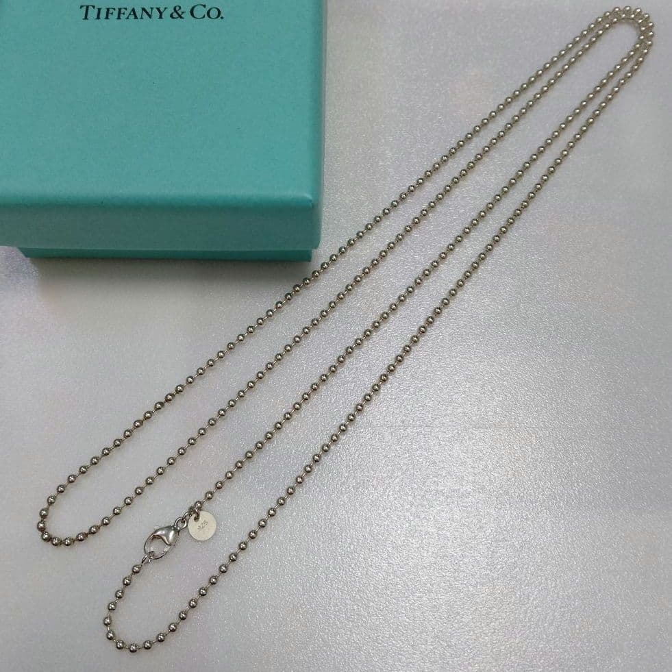 専用ですティファニー ボールチェーン 約86cm ロング ネックレス 925