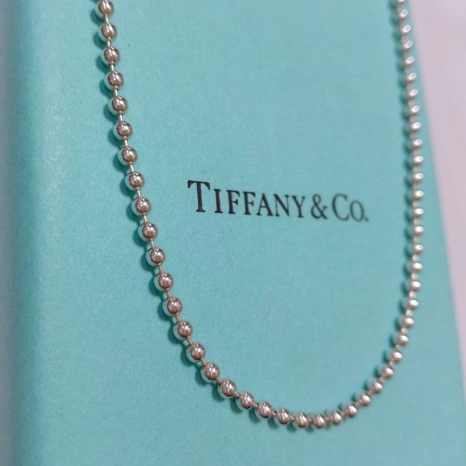 専用ですティファニー ボールチェーン 約86cm ロング ネックレス 925