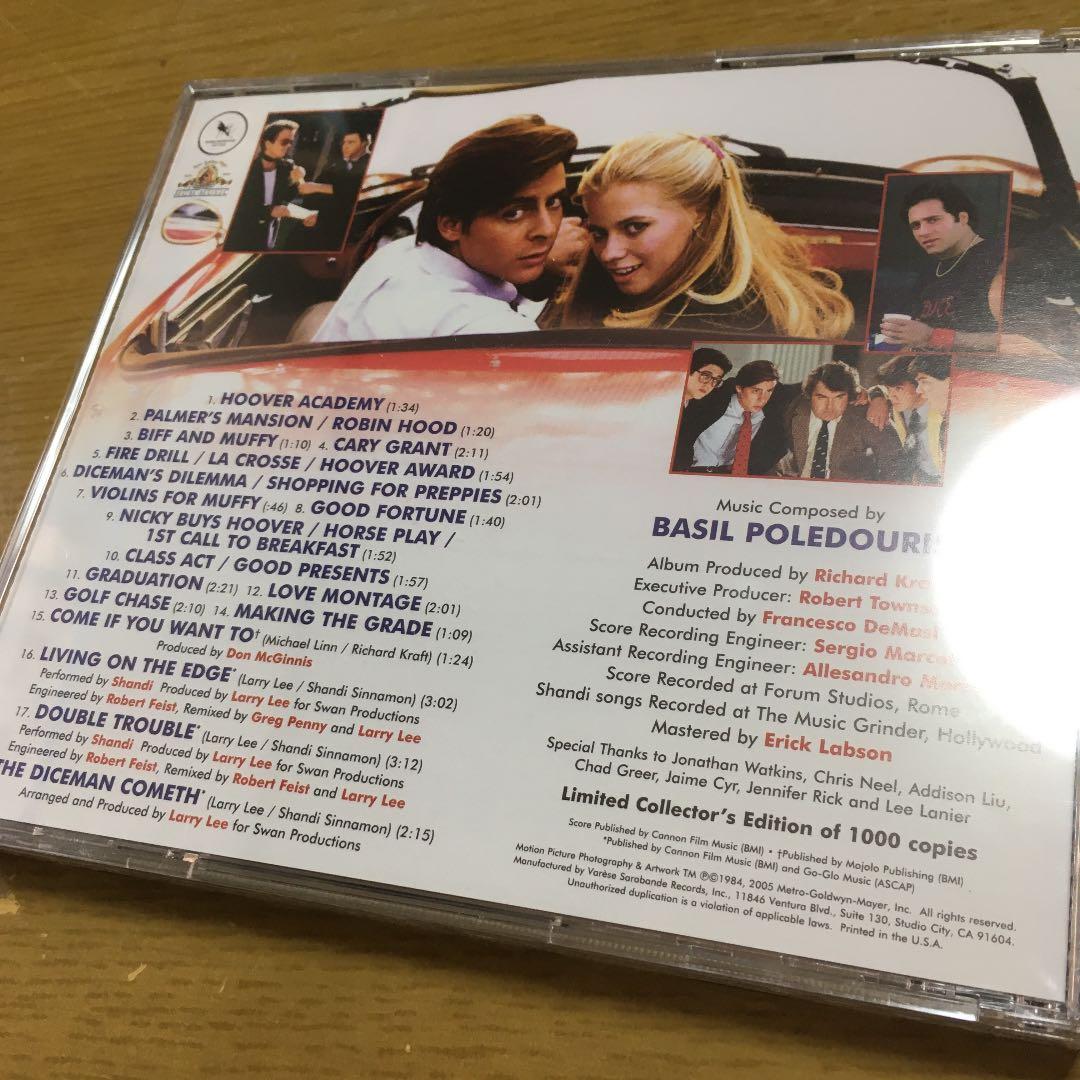 廃盤　サントラCD 「ハッピー・プレッピー('84)」1000枚限定