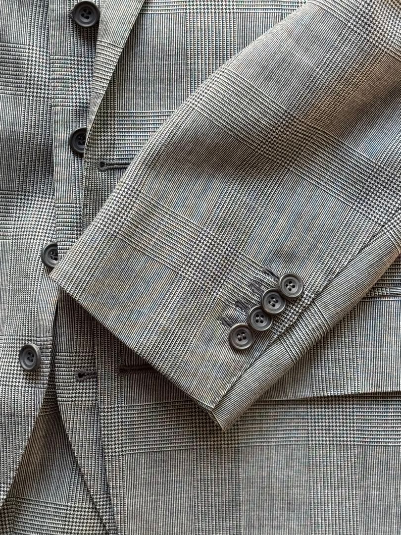 THOM SWEENEY トムスィニー グレーグレンチェック スリーピーススーツ