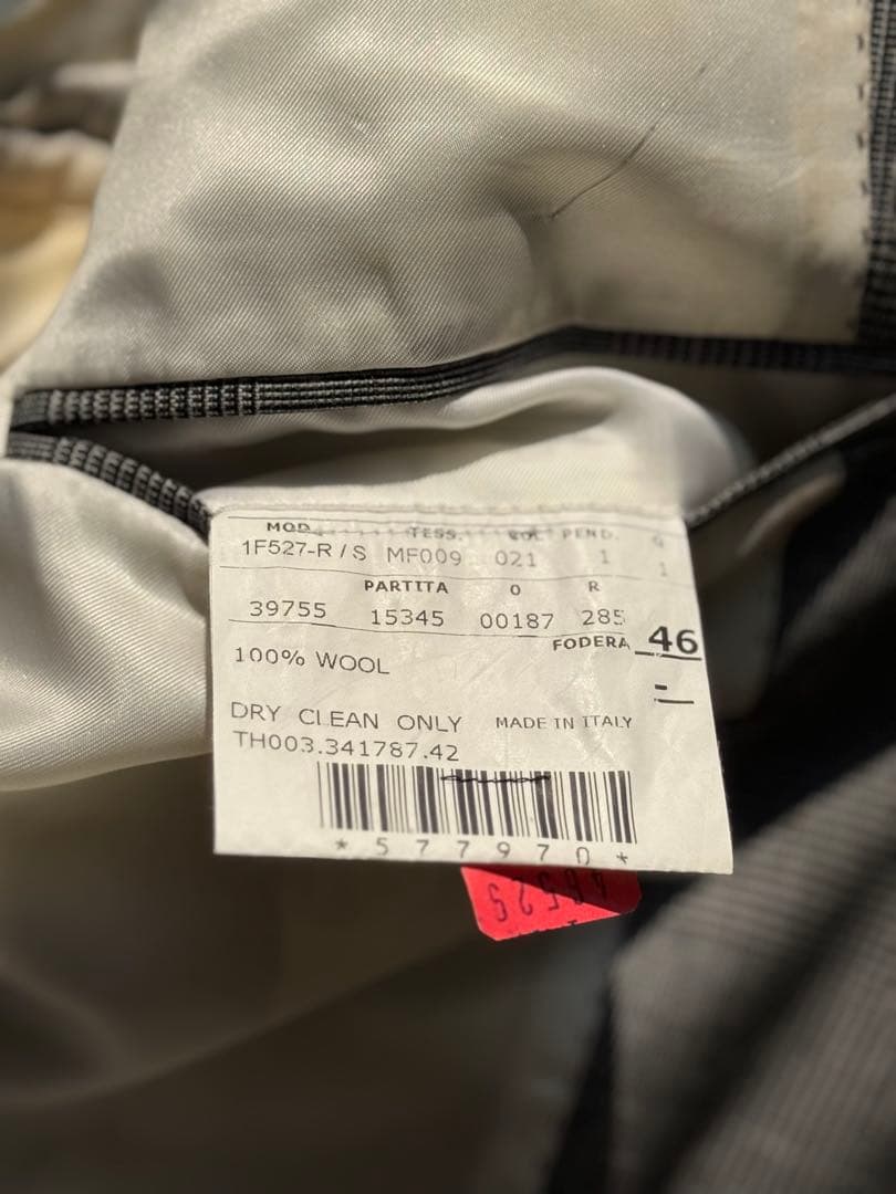 THOM SWEENEY トムスィニー グレーグレンチェック スリーピーススーツ