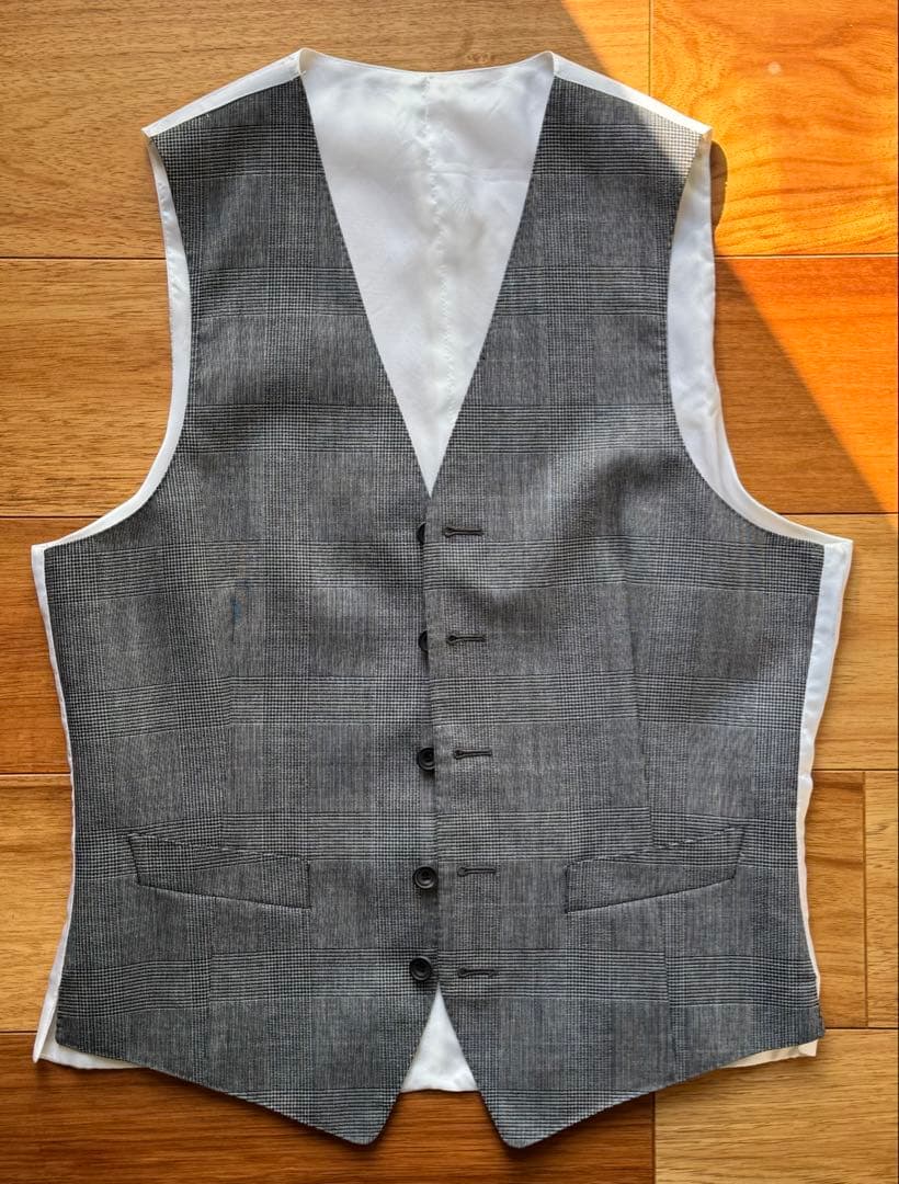 THOM SWEENEY トムスィニー グレーグレンチェック スリーピーススーツ