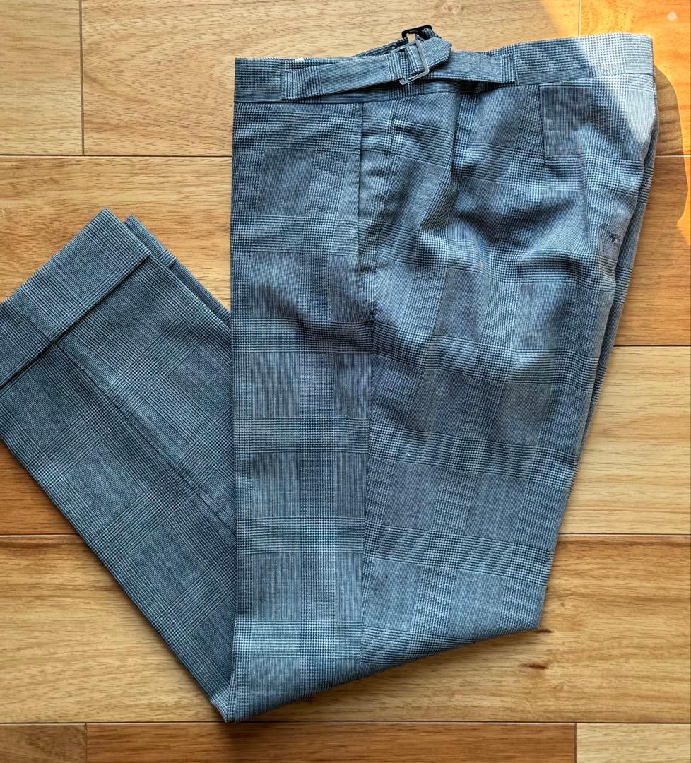 THOM SWEENEY トムスィニー グレーグレンチェック スリーピーススーツ