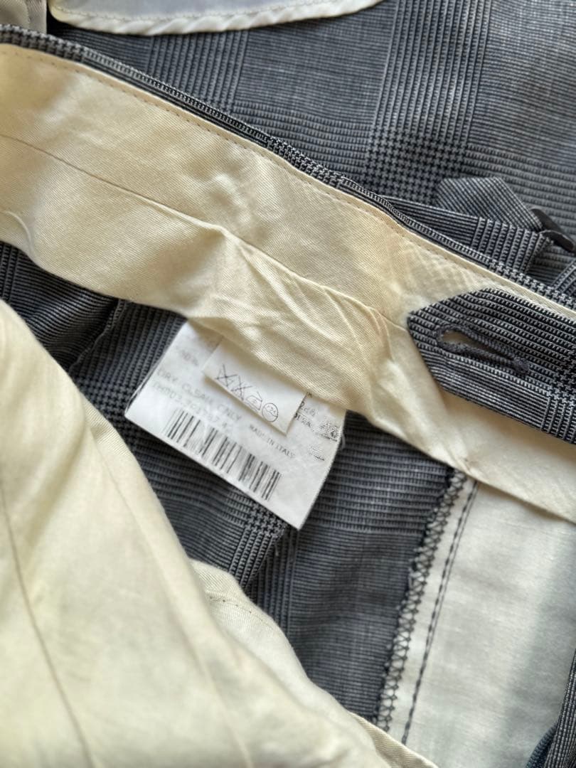 THOM SWEENEY トムスィニー グレーグレンチェック スリーピーススーツ