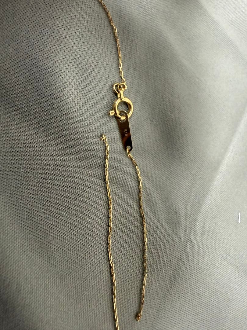 【K18】 agate K18ダイヤモンドネックレス