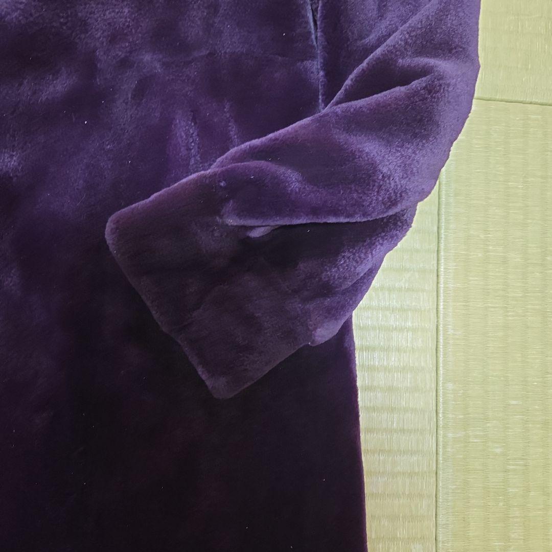 PIERRE BALMAIN×SAGAMINK シェアードミンク パープル 総柄