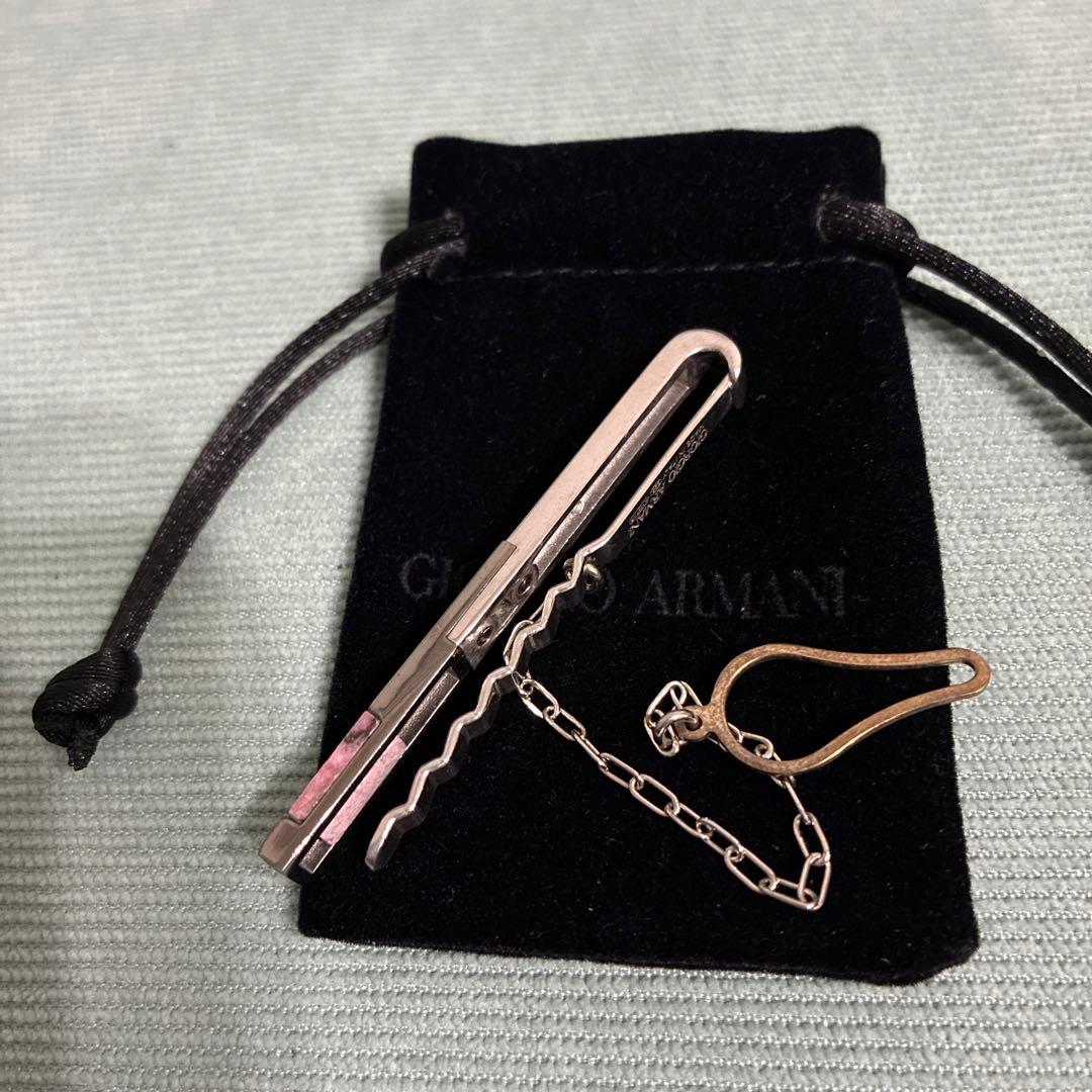 【美品】Giorgio Armani ネクタイピン　タイバー
