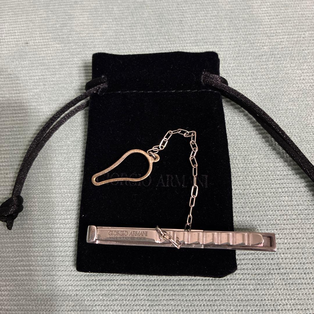 【美品】Giorgio Armani ネクタイピン　タイバー