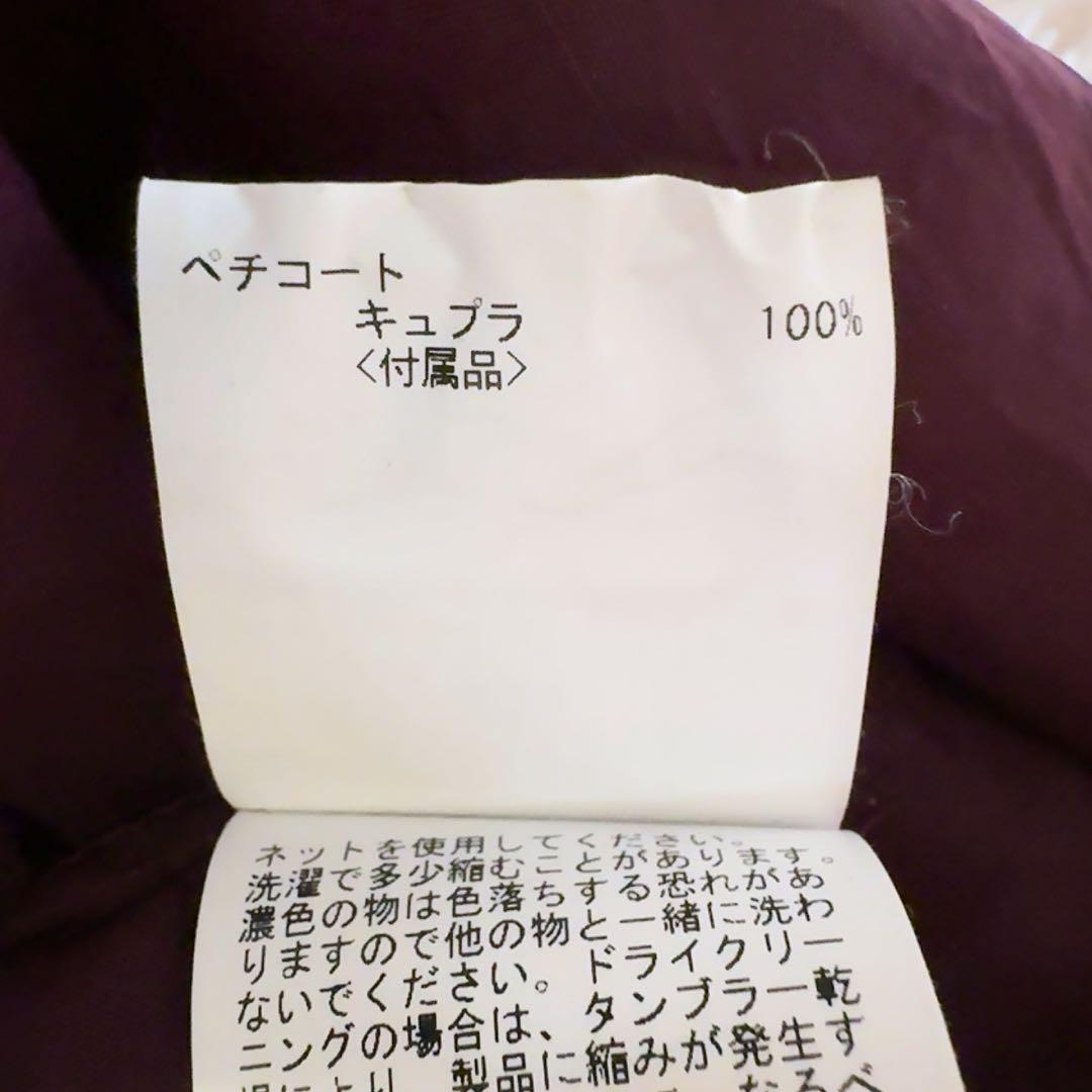 美品ꕥアナイ 現行品 シアーコンビフレア ワンピース ペチコート付 前開き