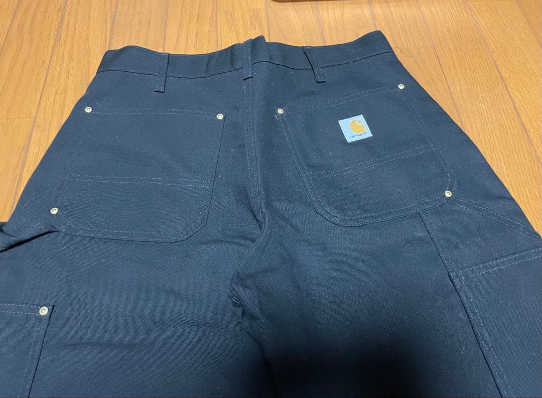 USA製★美品★Carhartt ダブルニーペインターパンツ【32×28】黒