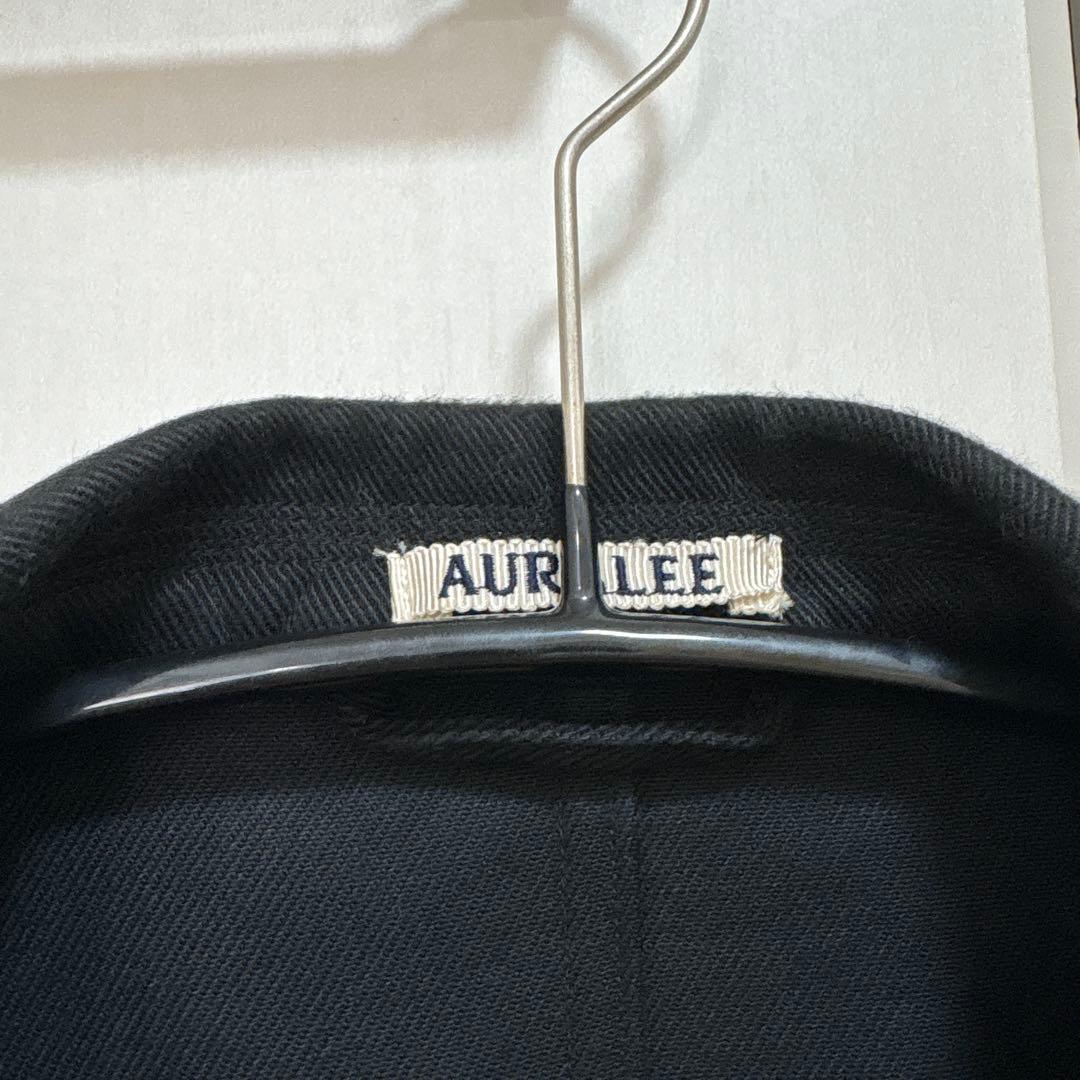オーラリー AURALEE LOOSE TWILL OVER JACKET 3黒